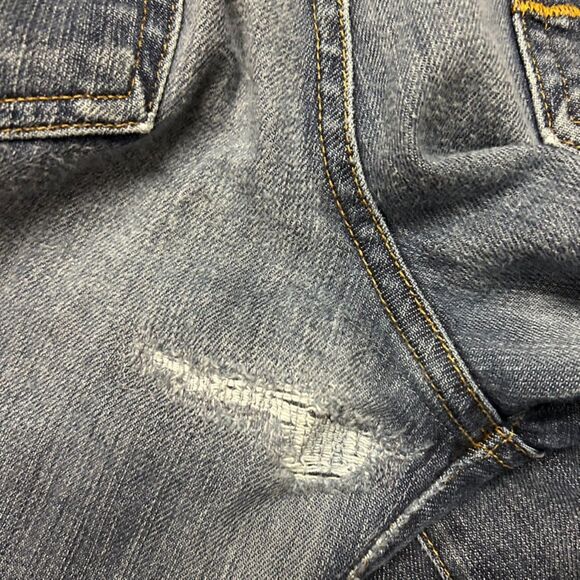 7 For All Mankind Blue Medium Wash Lower Rise Bootcut Jeans Size 30 - Picture 7 of 16